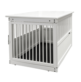 Wooden End Table Crate ~ White - Le Pet Luxe