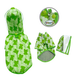 Clear View Froggy Raincoat with Fleece Lining and Detachable Hood