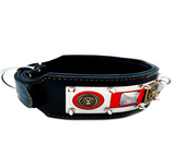 Black-Red ''Venom'' Dog Collar Dark Version