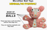 Mighty Microfiber Ball Med Pig, Durable, Squeaky Dog Toy