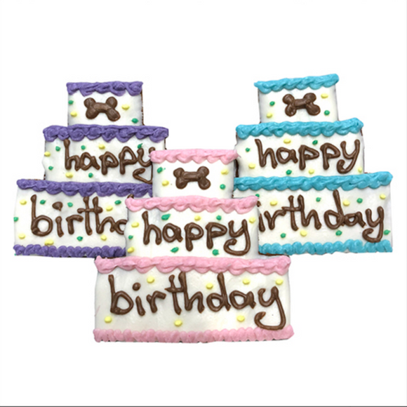 Birthday Cake Dog Treats (case of 8) - Le Pet Luxe