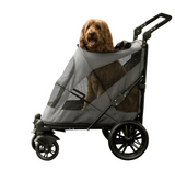 Excursion NO-ZIP Pet Stroller ~ Dark Platinum - Le Pet Luxe