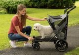 Excursion NO-ZIP Pet Stroller ~ Dark Platinum - Le Pet Luxe