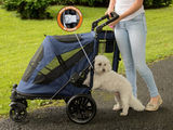 Excursion NO-ZIP Pet Stroller ~ Midnight Blue - Le Pet Luxe