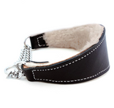 Shearling-Lined Martingale Collar