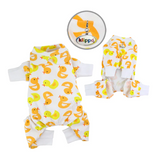 Yellow Ducky Knit Cotton Pajamas