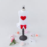 Heart Puff Dog Dress ~ Red - Le Pet Luxe